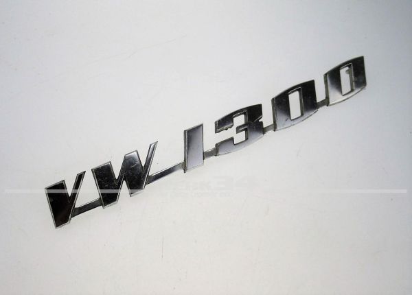 Schriftzug "VW 1300", Käfer & Karmann Typ 14