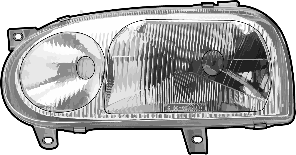 Scheinwerfer rechts passend für VW Golf 3 Baujahr 91-97 h1+h1 für lwr,  48,72 €