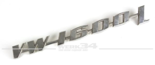 Schriftzug "VW 1600 L"
