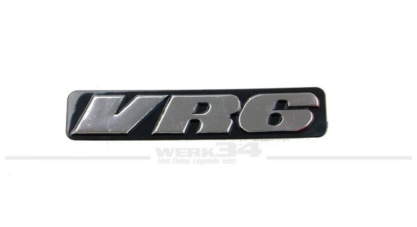 Schriftzug VR6 für seitliche Prallleiste Golf III