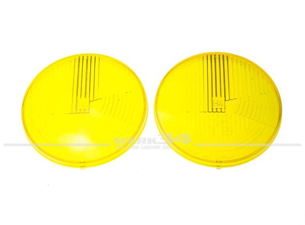Scheinwerfergläser, gelb, passend für Golf + Käfer + Bus