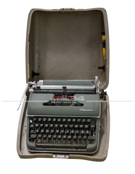 Schreibmaschine Olympia mit Koffer
