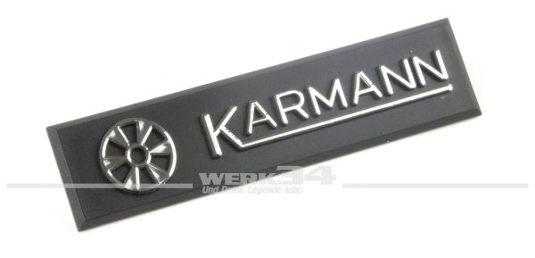 "Karmann" Emblem, seitlich am Kotflügel, passend für Golf I Cabrio