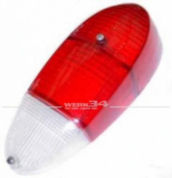 Rücklichtglas rot, passend für Modelle von 08/69 - 07/71 Repro Qualität