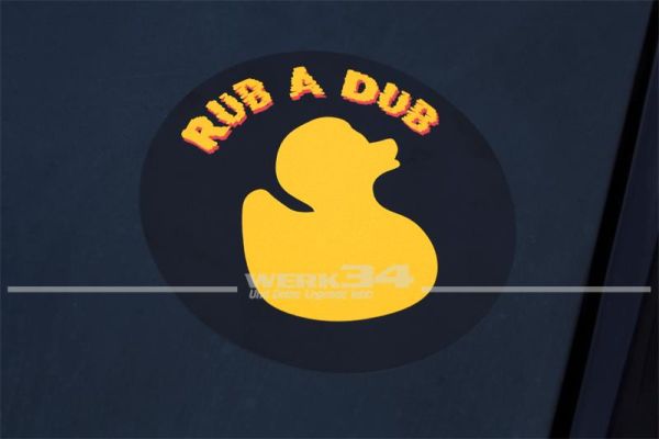 Aufkleber "RUB A DUB"