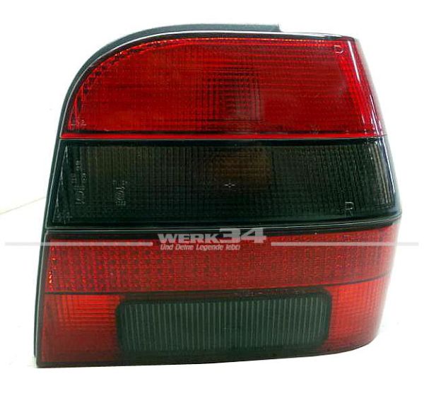 Rückleuchte, rechts, rot/schwarz, passend für Polo 86C 2F Coupe