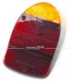 Rückleuchtenglas rot/gelb passend für Modelle von 08/67-07/72
