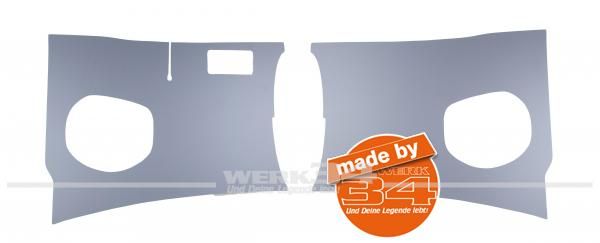 Paar Vorderwandverkleidungen "Kick Panels" in grau, passend für Modelle von 55-60