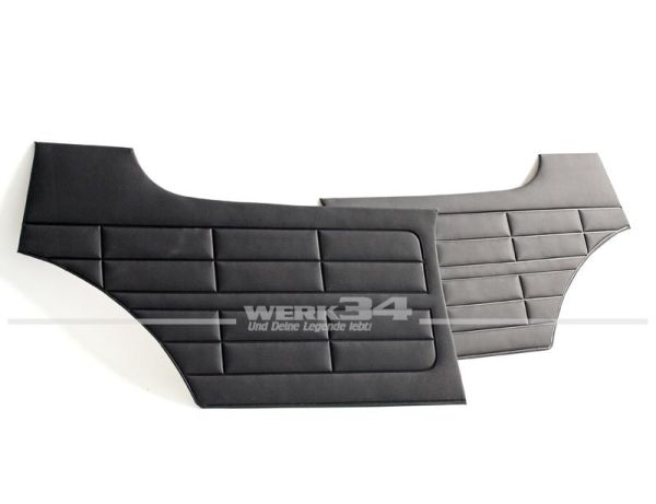 Seitenverkleidungssatz 2-teilig, schwarz, passend für Coupe hinten Karmann,Innenausstattung