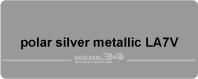 Aufkleber Lack Farbnummer/Farbcode LA7V polar silver metallic
