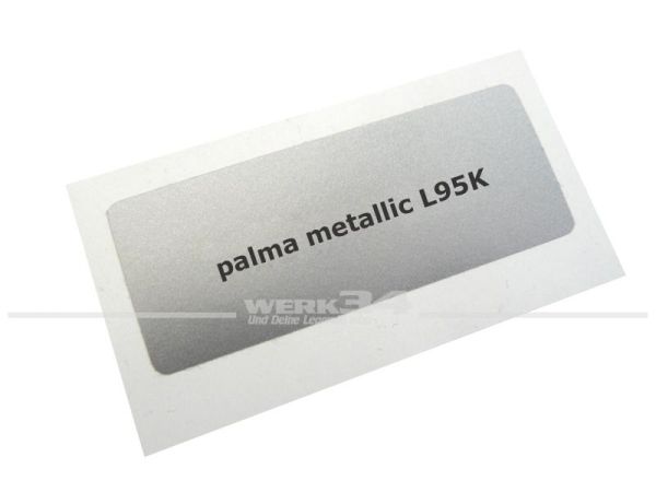 Aufkleber Lack Farbnummer/Farbcode L95K palma metallic