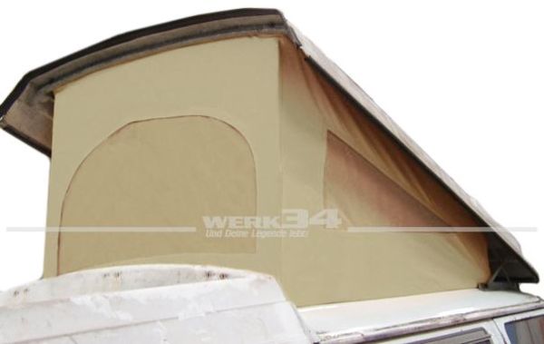 Zelt für Westfalia Hubdach / Klappdach, beige, ECO-Version, passend für Modelle von 08/73-07/79