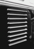 Satz Zierleisten auf den Lufteinlassschlitzen am Seitenteil hinten (mit Clips), passend für Modelle 03/55 - 07/63