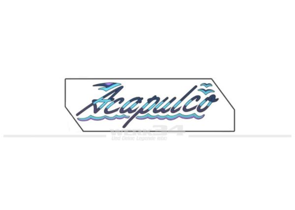 Schriftzug "Acapulco", rechts